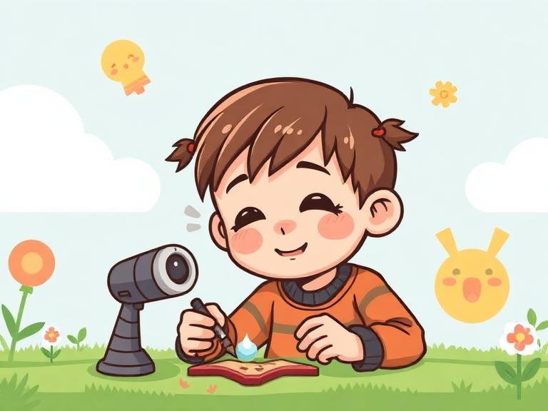 AI turns a simple hand-drawn sketch into a colorful cartoon character