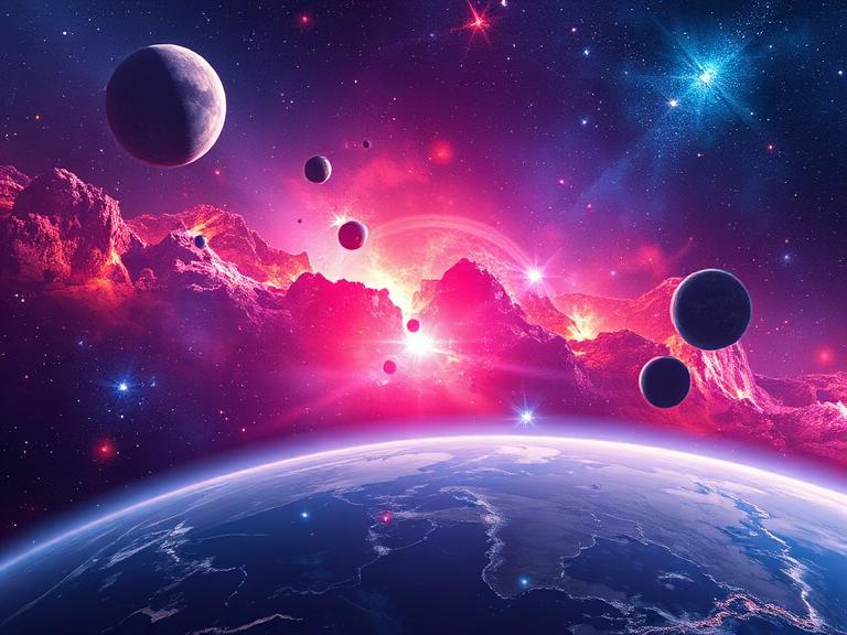 Kids learning about space and planets with AI