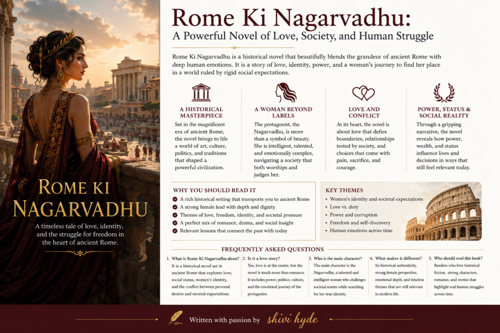 Rome Ki Nagarvadhu – Historical Novel of Love and Power