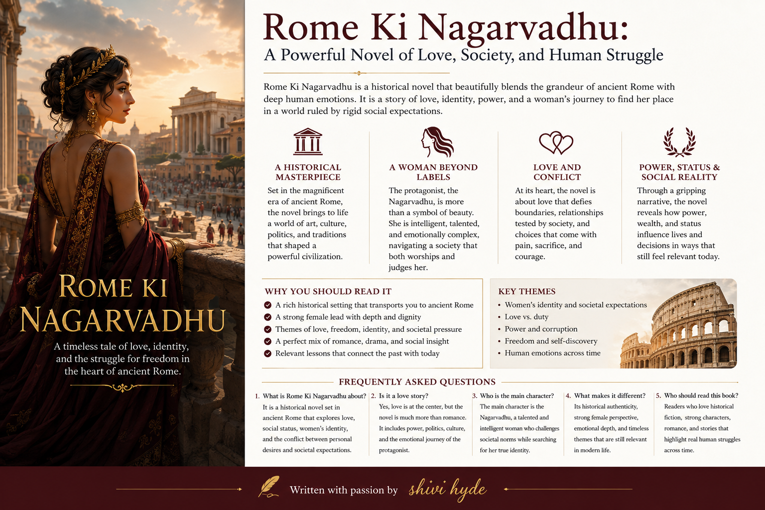 Rome Ki Nagarvadhu – Historical Novel of Love and Power